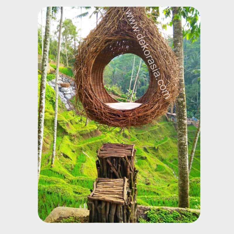 Giant Bird Nest / Big Bird Nest, Relaxing in a bird-nest, Large Birds Nest in the Tree | bird nest indonesia