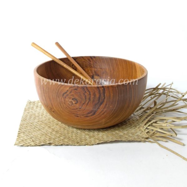 Teak Wood Round Bowl 5.7 Inc | Kitchen Tools | Wooden Bowls | Kitchen Ware