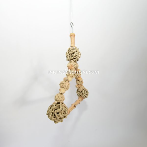 The Bird Perch is crafted from high-quality, sturdy agel rope and bamboo cendani - Image 5