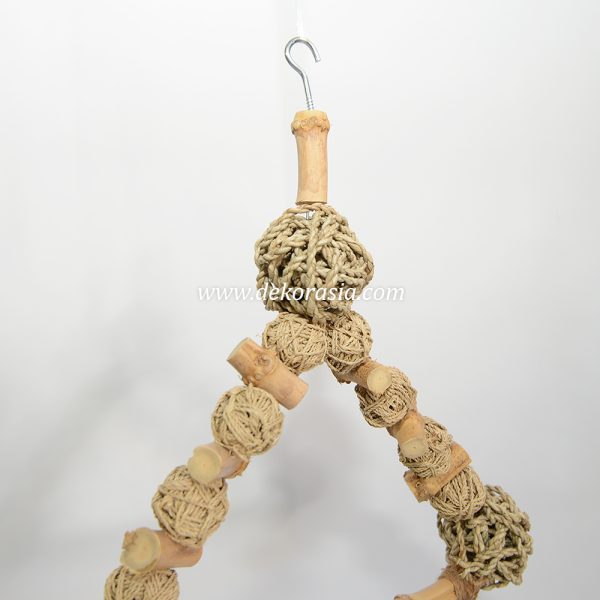 The Bird Perch is crafted from high-quality, sturdy agel rope and bamboo cendani - Image 3
