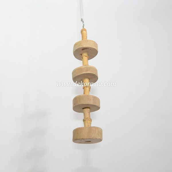 The Bird Perch is crafted from high-quality and sturdy coffee wood, and bamboo cendani - Image 3