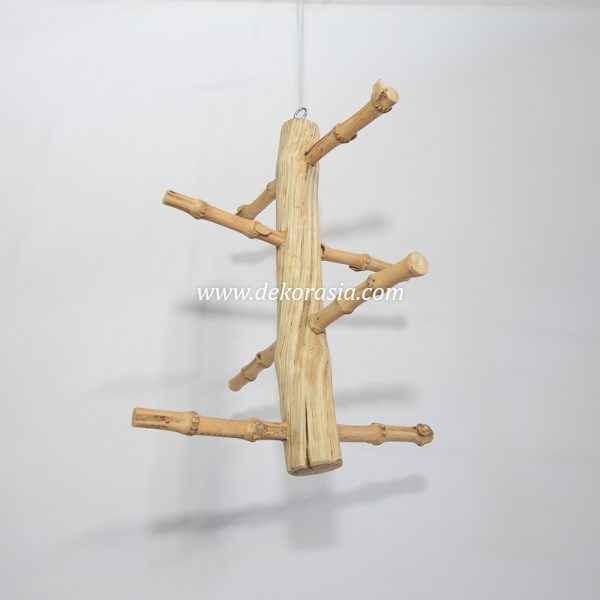 The Bird Perch is crafted from high-quality and sturdy Liana Wood, and Bamboo cendani roots - Image 4
