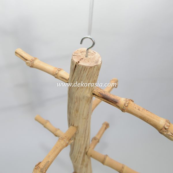 The Bird Perch is crafted from high-quality and sturdy Liana Wood, and Bamboo cendani roots - Image 2