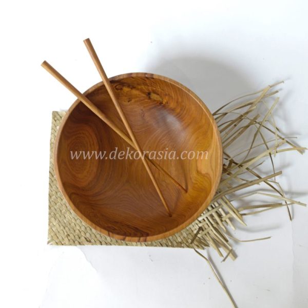 Teak Wood Round Bowl 5.7 Inc | Kitchen Tools | Wooden Bowls | Kitchen Ware - Image 3