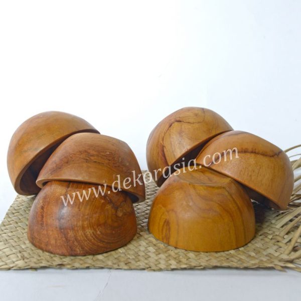 Mini Teak Wood Bowl Round D 3 to 4 Inc | Kitchen Tools | Wooden Bowls | Kitchen Ware - Image 4