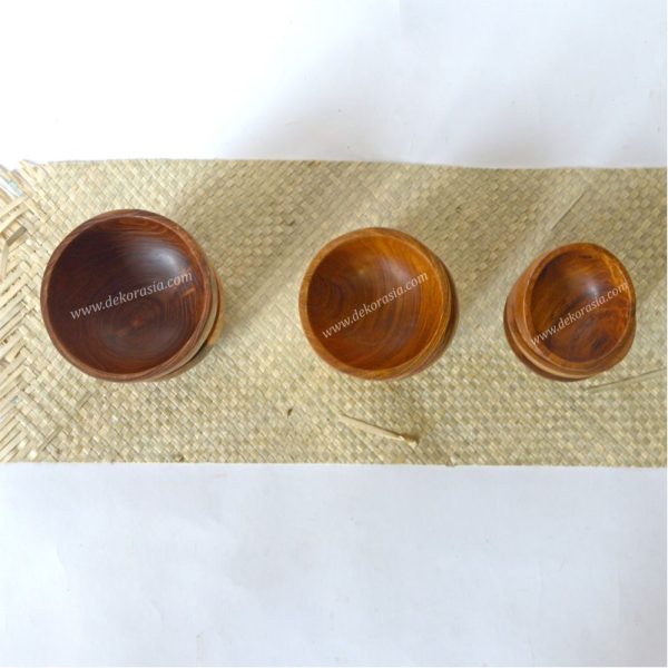Mini Teak Wood Bowl Round D 3 to 4 Inc | Kitchen Tools | Wooden Bowls | Kitchen Ware - Image 2
