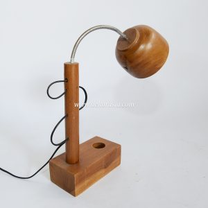 Wooden standing lamp