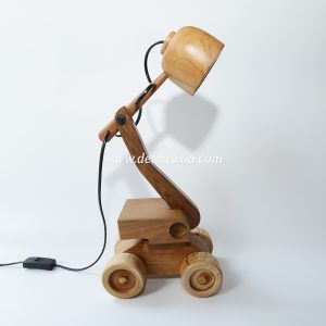 Wooden standing lamp