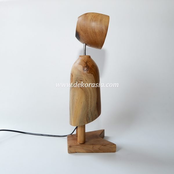 Wooden standing lamp