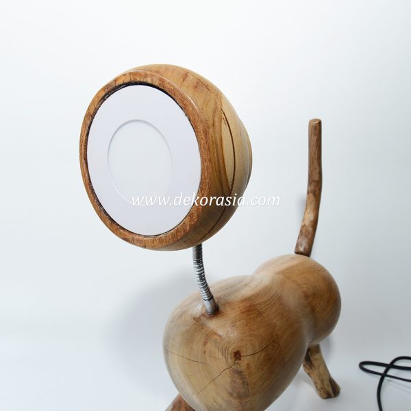 Wooden standing lamp