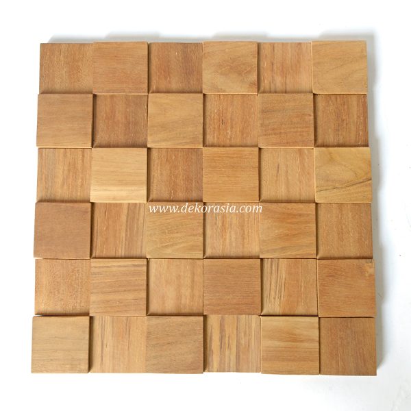 Teak Wall Cladding Cube
