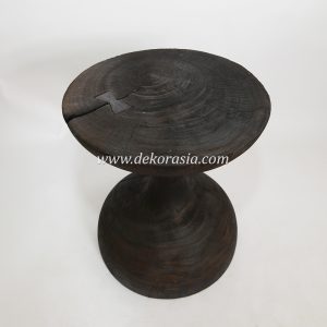 Black Wood Stool
