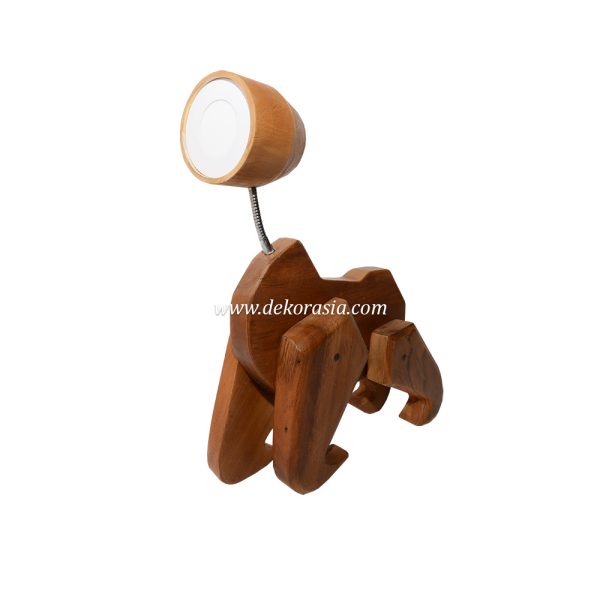 Wooden standing lamp