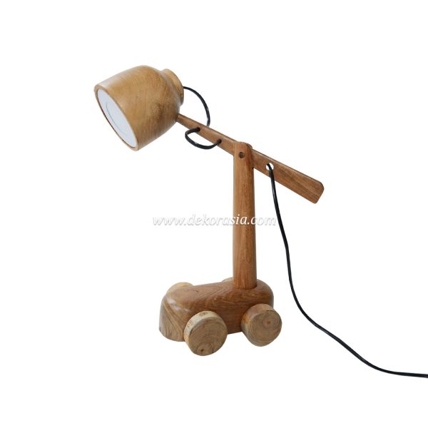 Wooden standing lamp
