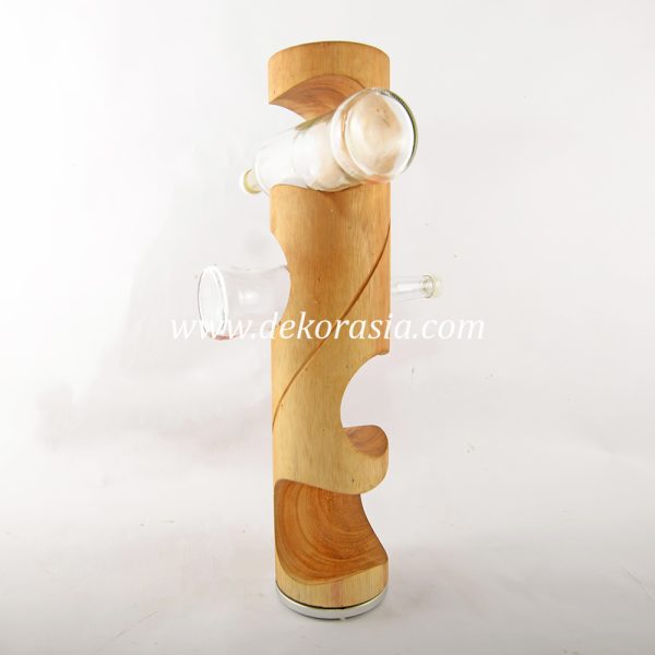 wood wine rack bar