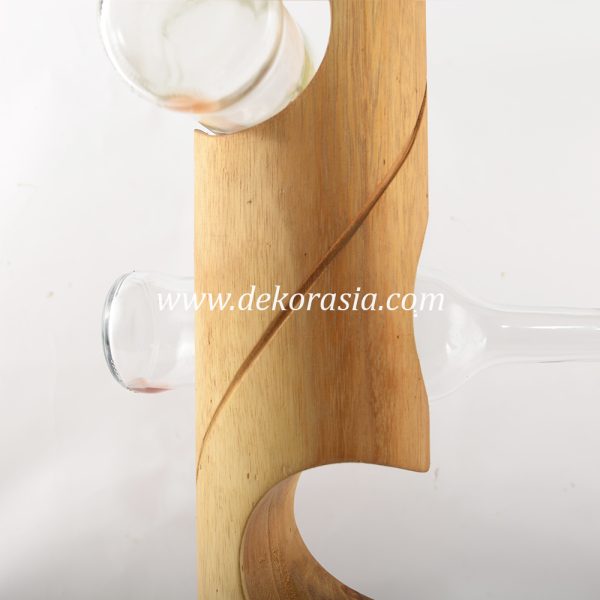wood wine rack bar