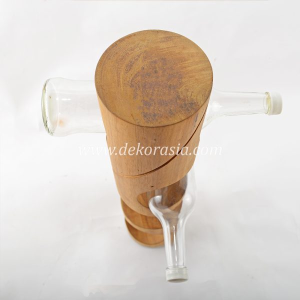 wood wine rack bar