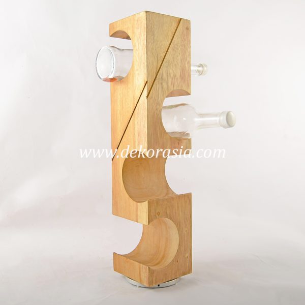 wood wine rack bar