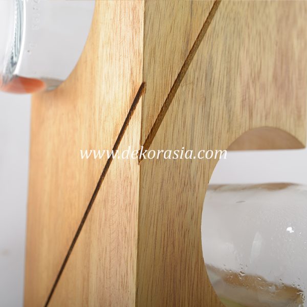 wood wine rack bar