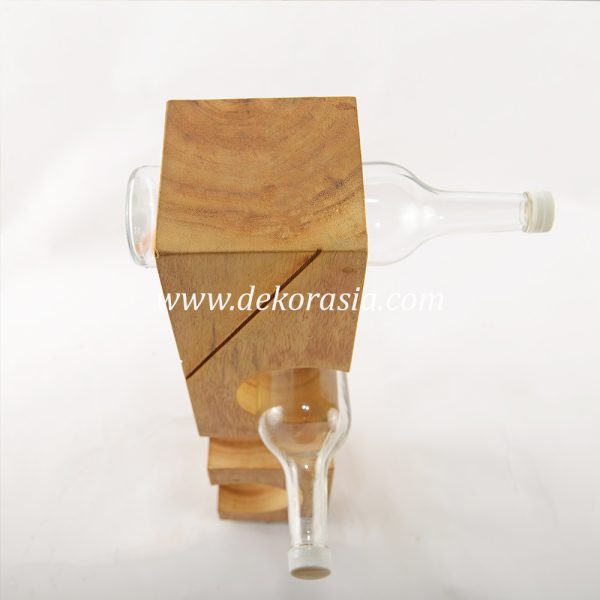 wood wine rack bar