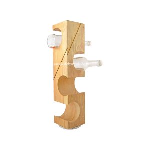 wood wine rack bar