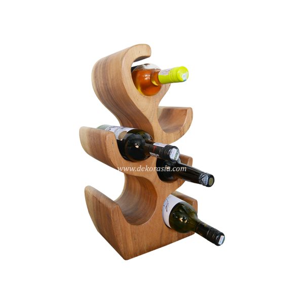 wood wine rack bar