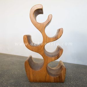 wood wine rack bar
