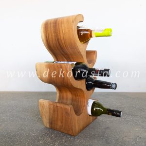 wood wine rack bar